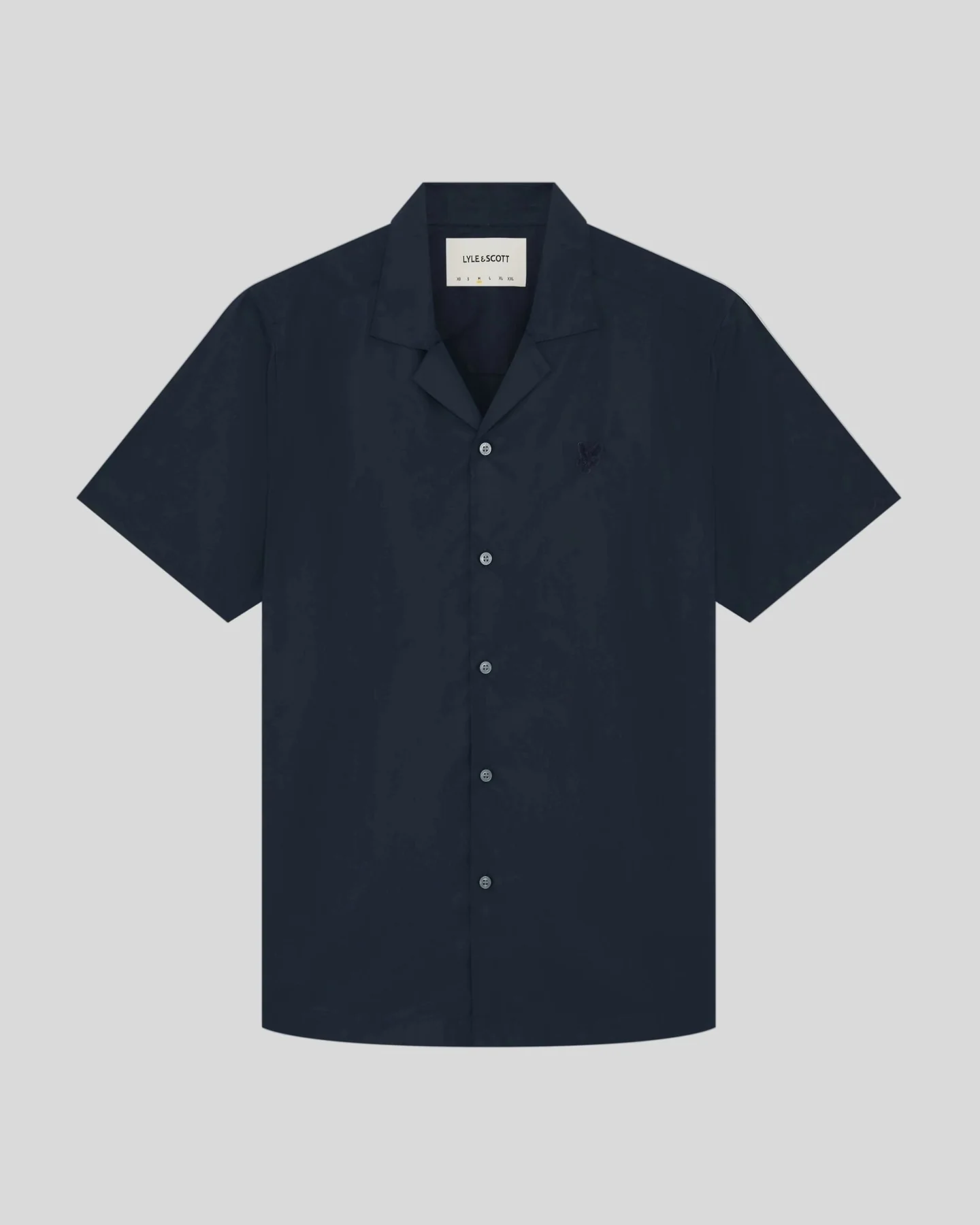 Revere Collar Poplin Shirt in Carbon