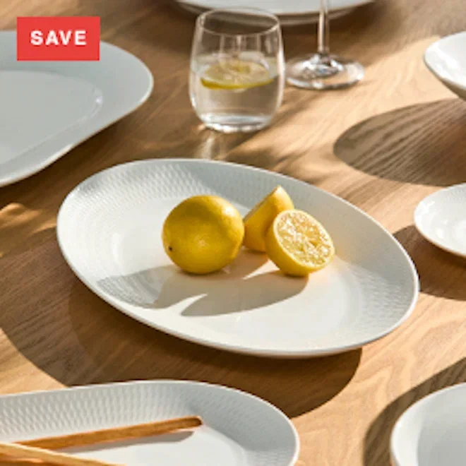 Maxwell & Williams White Basics Diamonds Oval Platter