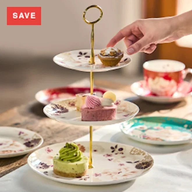 Maxwell & Williams Kimono 3-Tiered Cake Stand