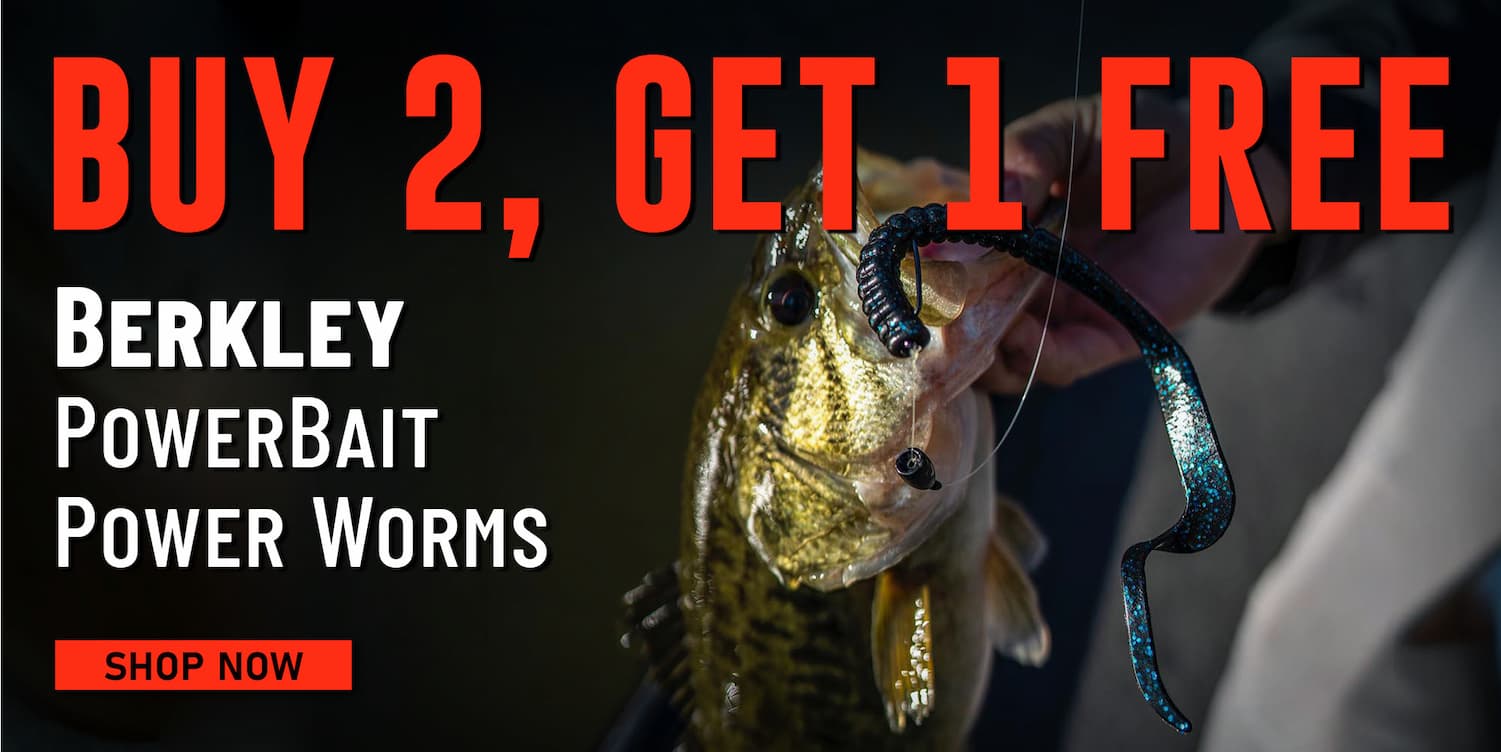 Buy 2, Get 1 Free Berkley PowerBait Power Worms Shop Now