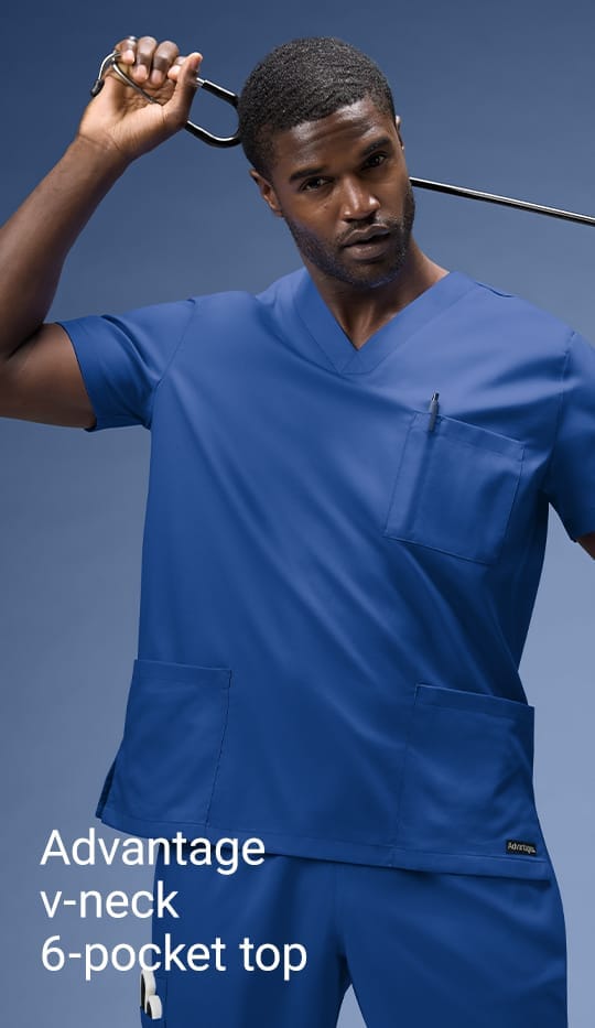 Advantage V-Neck 6-Pocket Top >