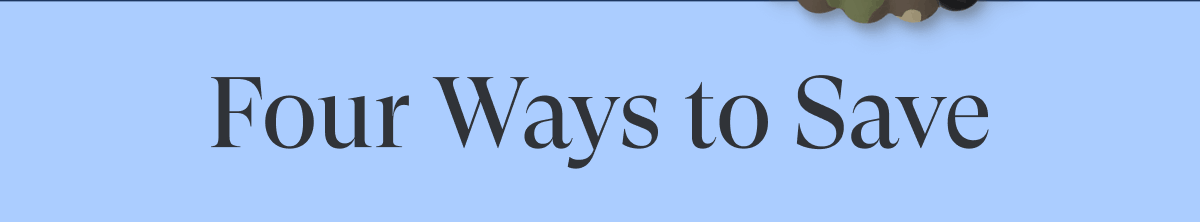 Four Ways to Save