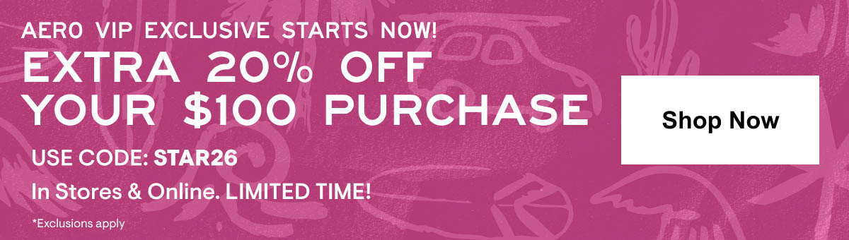 20% off $100 Shop Now