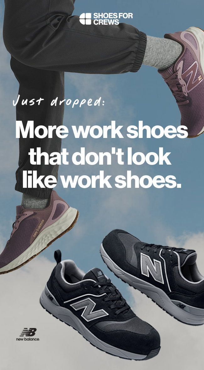 Just Dropped: More work shoes that don't look like work work shoes