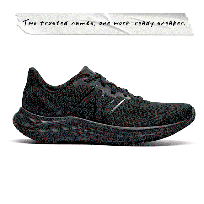 Two Trusted names, one work-ready sneaker. New Balance. 