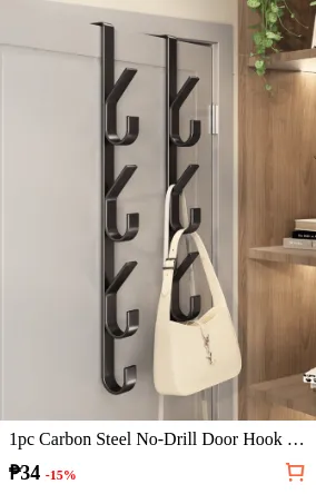 1pc Carbon Steel No-Drill Door...