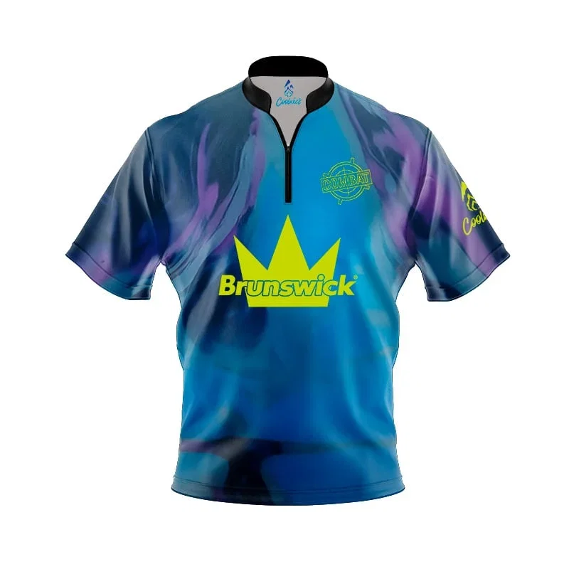 Image of Brunswick Combat Solid Fast Track CoolWick Bowling Jersey