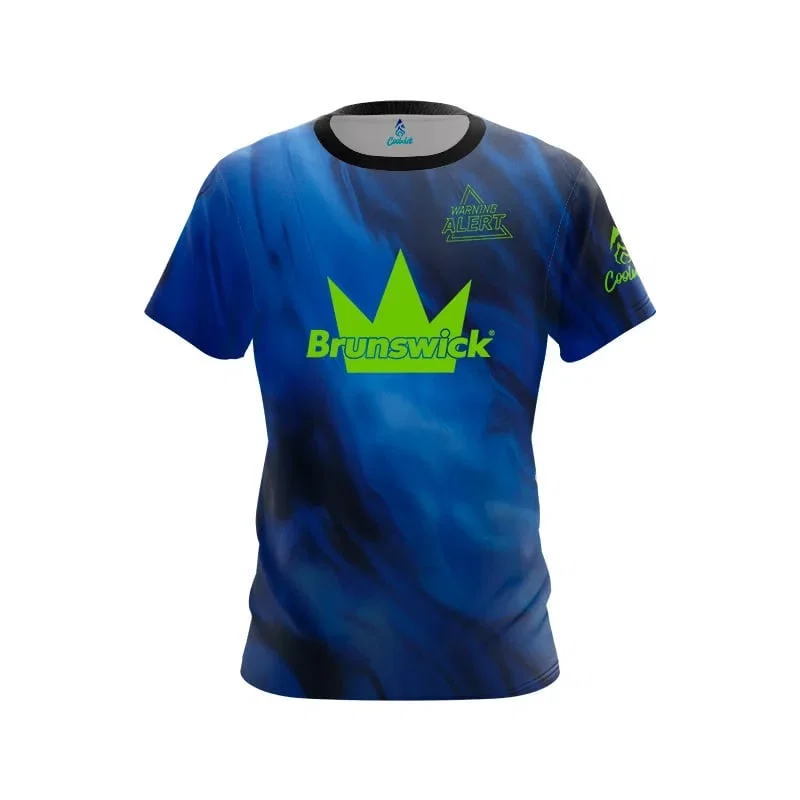 Image of Brunswick Warning Alert Semi-Custom CoolWick Bowling Jersey