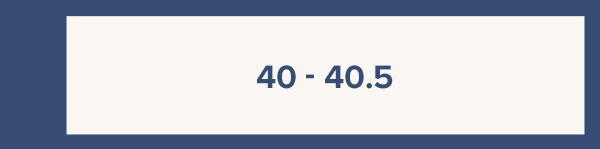 40 - 40.5