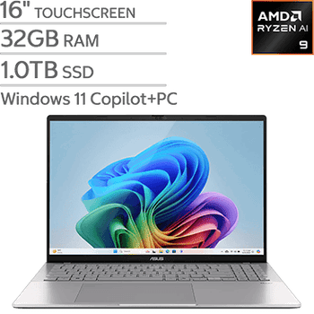 ASUS Vivobook S16 16-inch Laptop with AMD Ryzen AI 9 Processor