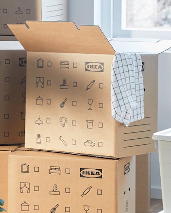 IKEA delivery boxes
