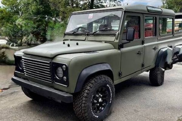 Imported 1986 Land Rover Defender 110 with 300 TDI Diesel and Updated Interior and Mechanical
