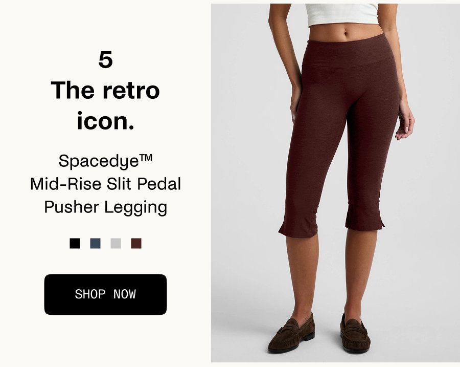 Spacedye™ Mid-Rise Slit Pedal Pusher Legging