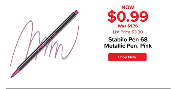 Stabilo Pen 68 Metallic Pen - Pink