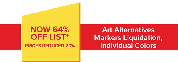 Art Alternatives Markers Liquidation, Individual Colors