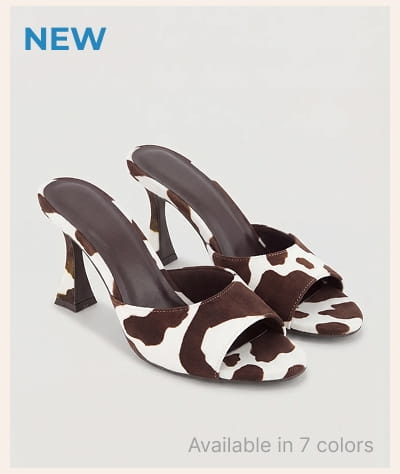 Shop Open Square Toe Spool Heel Mule Sandals