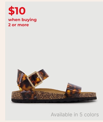 Shop Ankle Strap Open Toe Cork Footbed Sandals