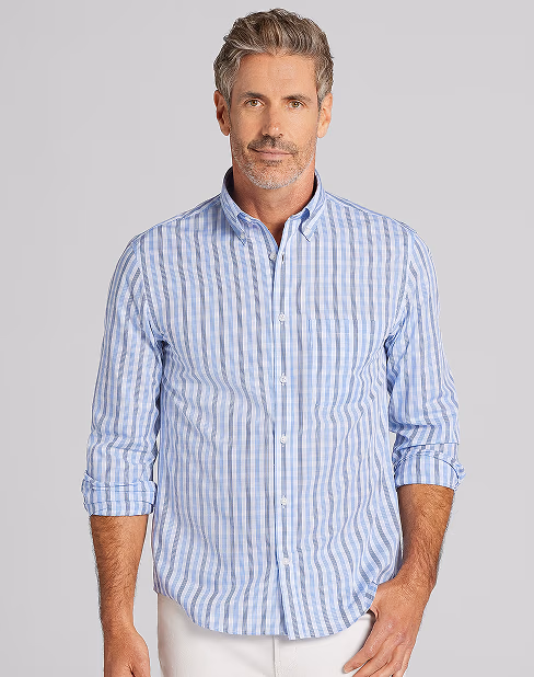 Wilke-Rodriguez Modern Fit Plaid Button Up Shirt