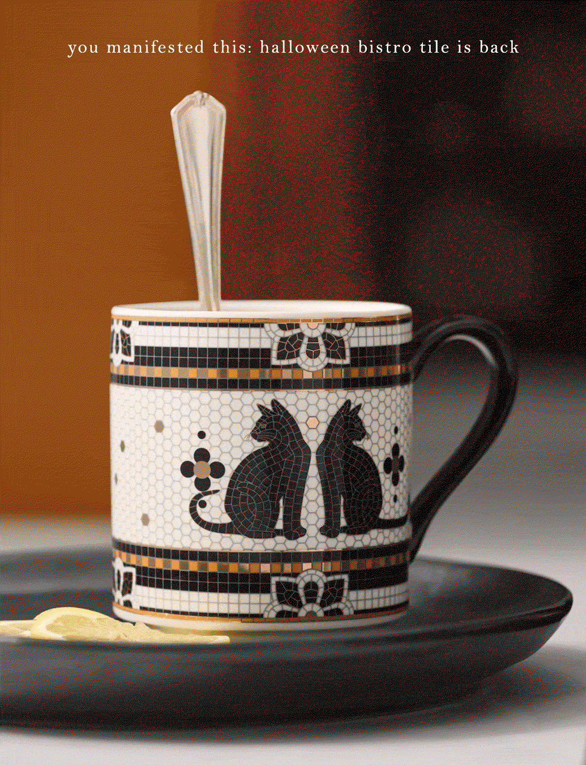 you manifested this: halloween bistro tile is back Shop the Collection