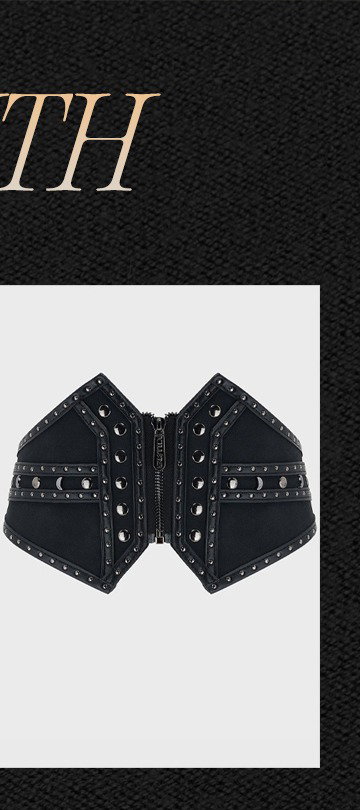 Midnight Vale Studded Belt