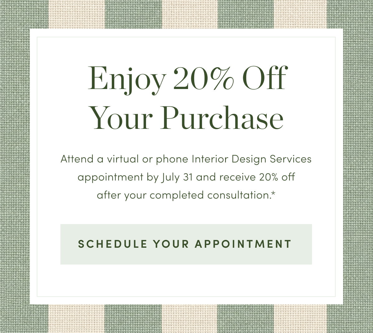 Book an Interior Design Services Appointment