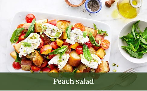 Peach salad