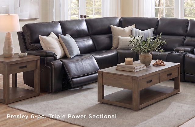 Presley 6-pc. Triple Power Sectional