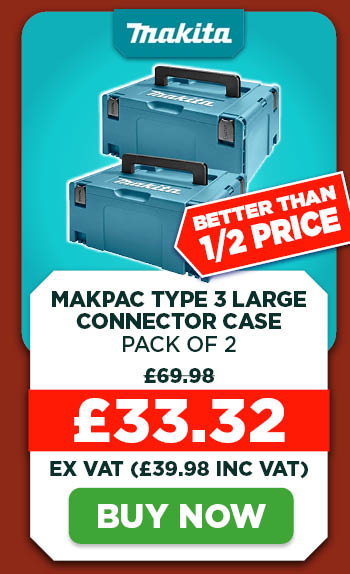 Makita MAKPAC 821551-8 Type 3 Large Connector Case - Pack of 2