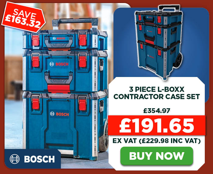 Bosch 3 Piece L-BOXX Contractor Case Set