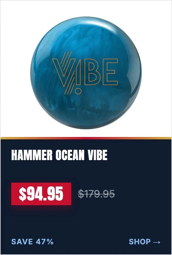 Hammer Ocean Vibe Bowling Ball, now $94.95, was $179.95, save 47%
