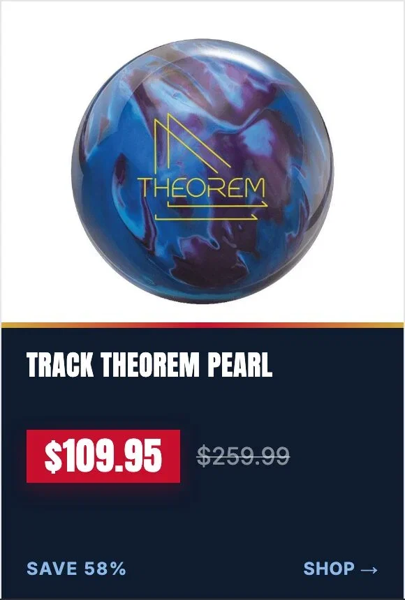 Track Theorem Pearl Bowling Ball, now $109.95, was $259.99, save 58%