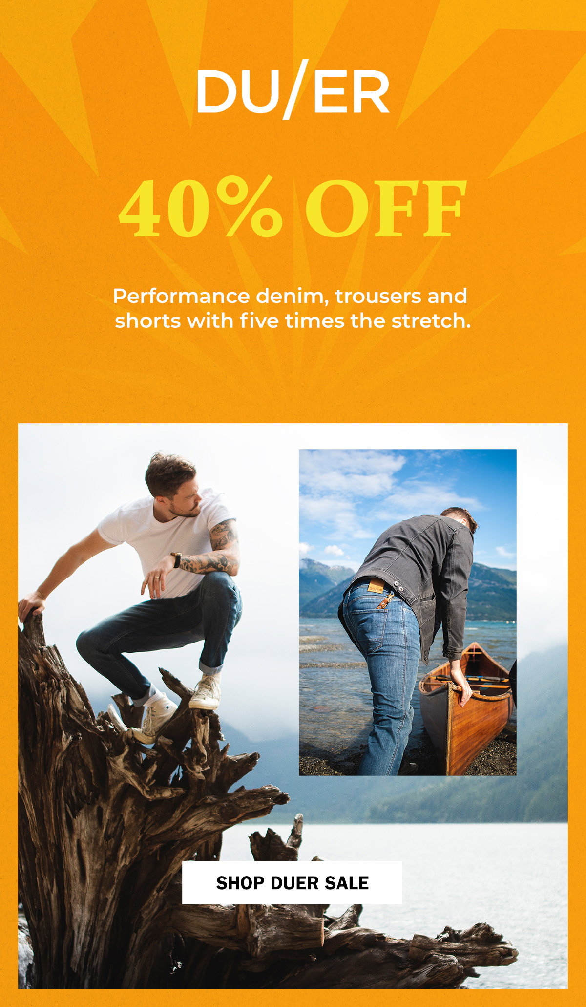 DUER | 40% Off | WildBounds Summer Sale