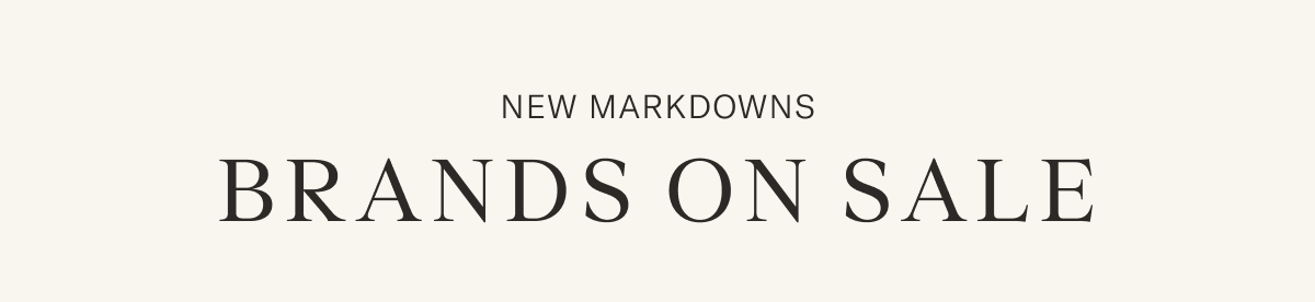 New Markdowns