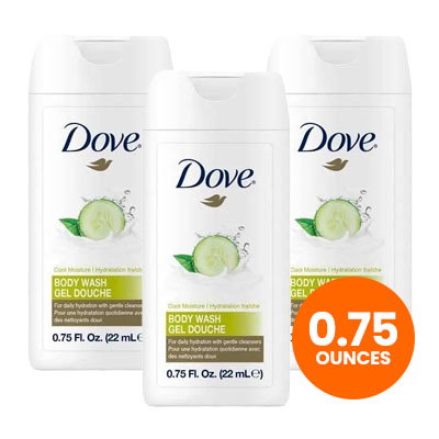 Dove Cucumber Body Wash - 0.75 oz