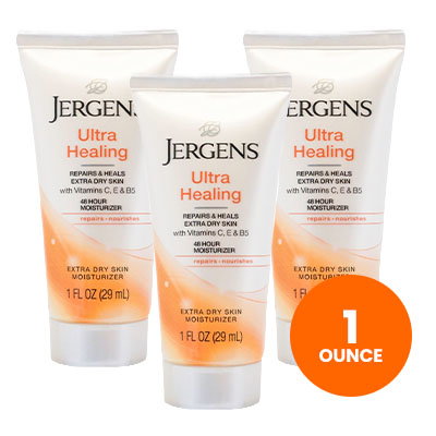 Jergens Ultra Healing Lotion, Dispensing Case, 1 oz