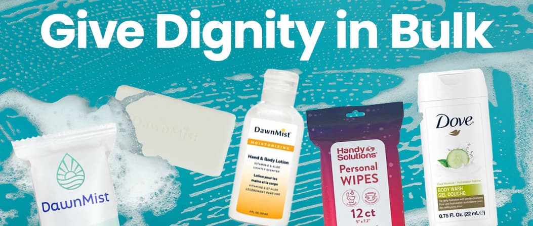 Give dignity in bulk. Shop hygiene.
