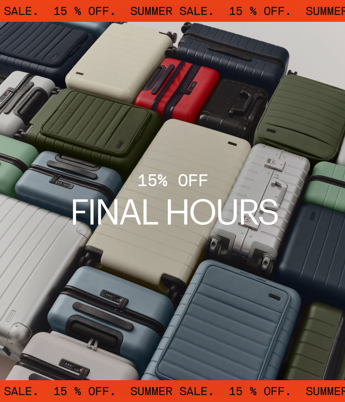 FINAL HOURS | 15% OFF