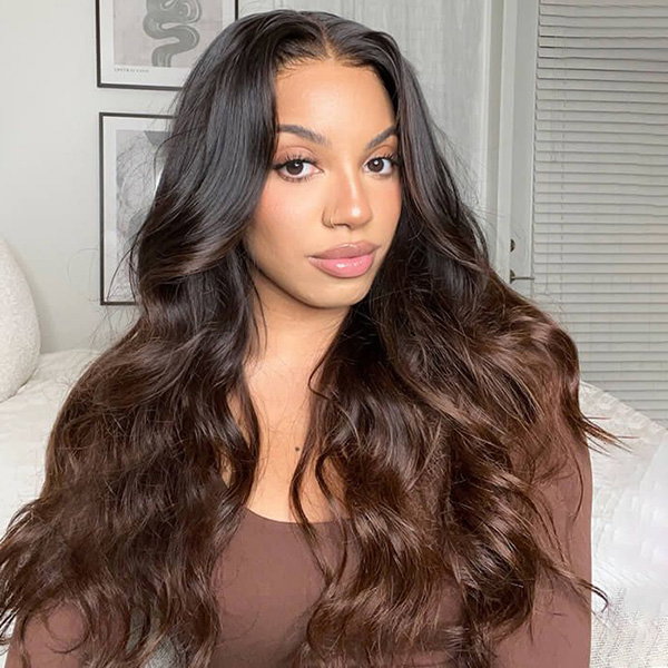 Long Wig Ombre Body Wave 360 Lace Front Human Hair Wigs