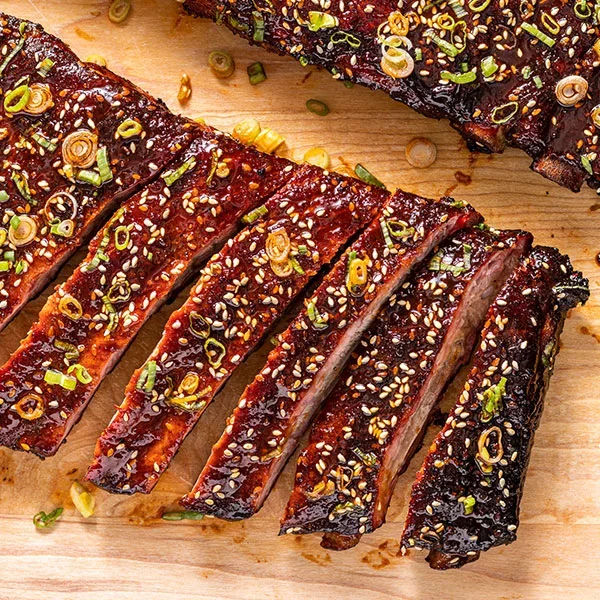 Gochujang-Glazed Ribs for a Charcoal Grill