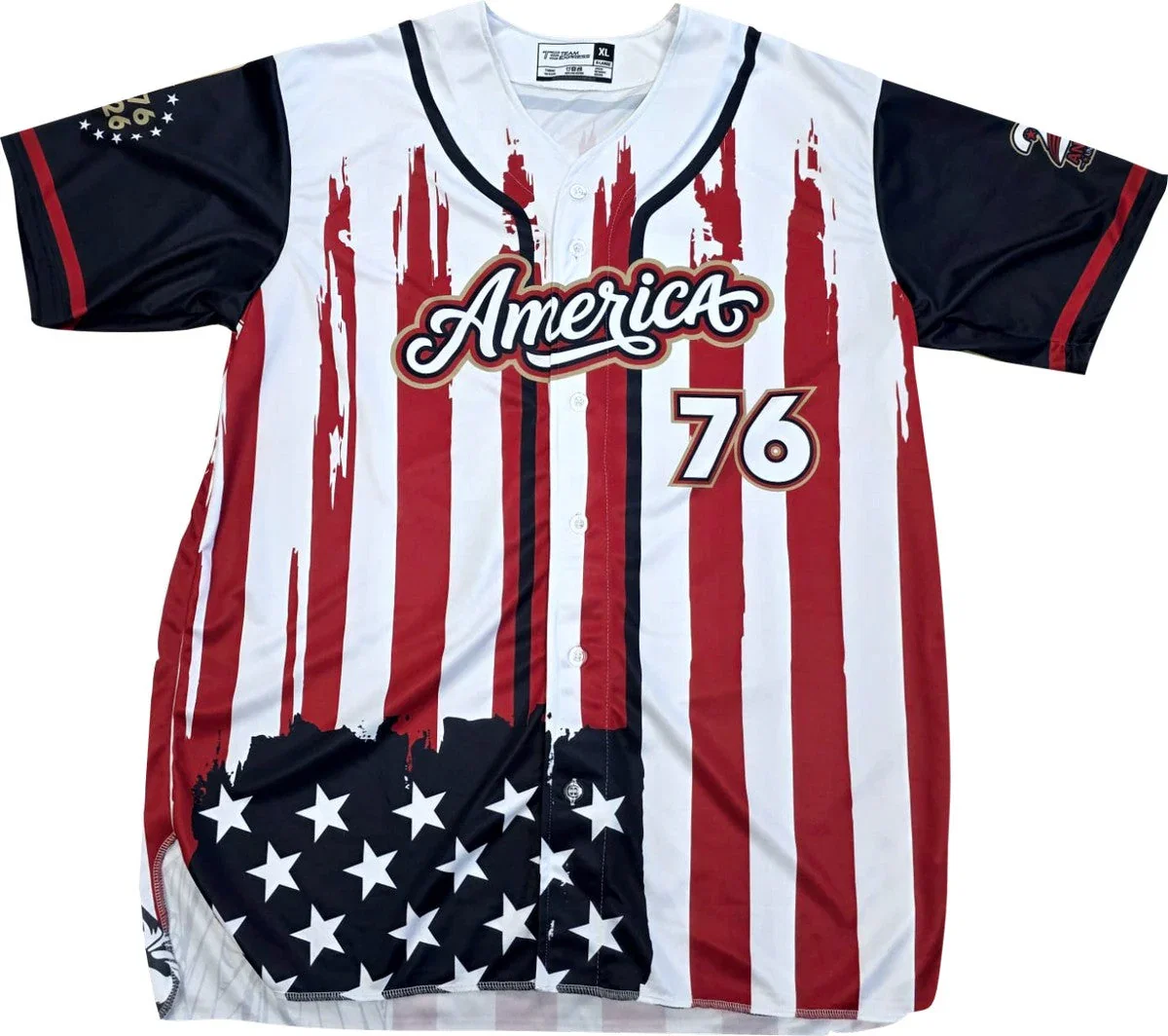 Image of Team Express Adult USA250 Full Button Baseball Jersey