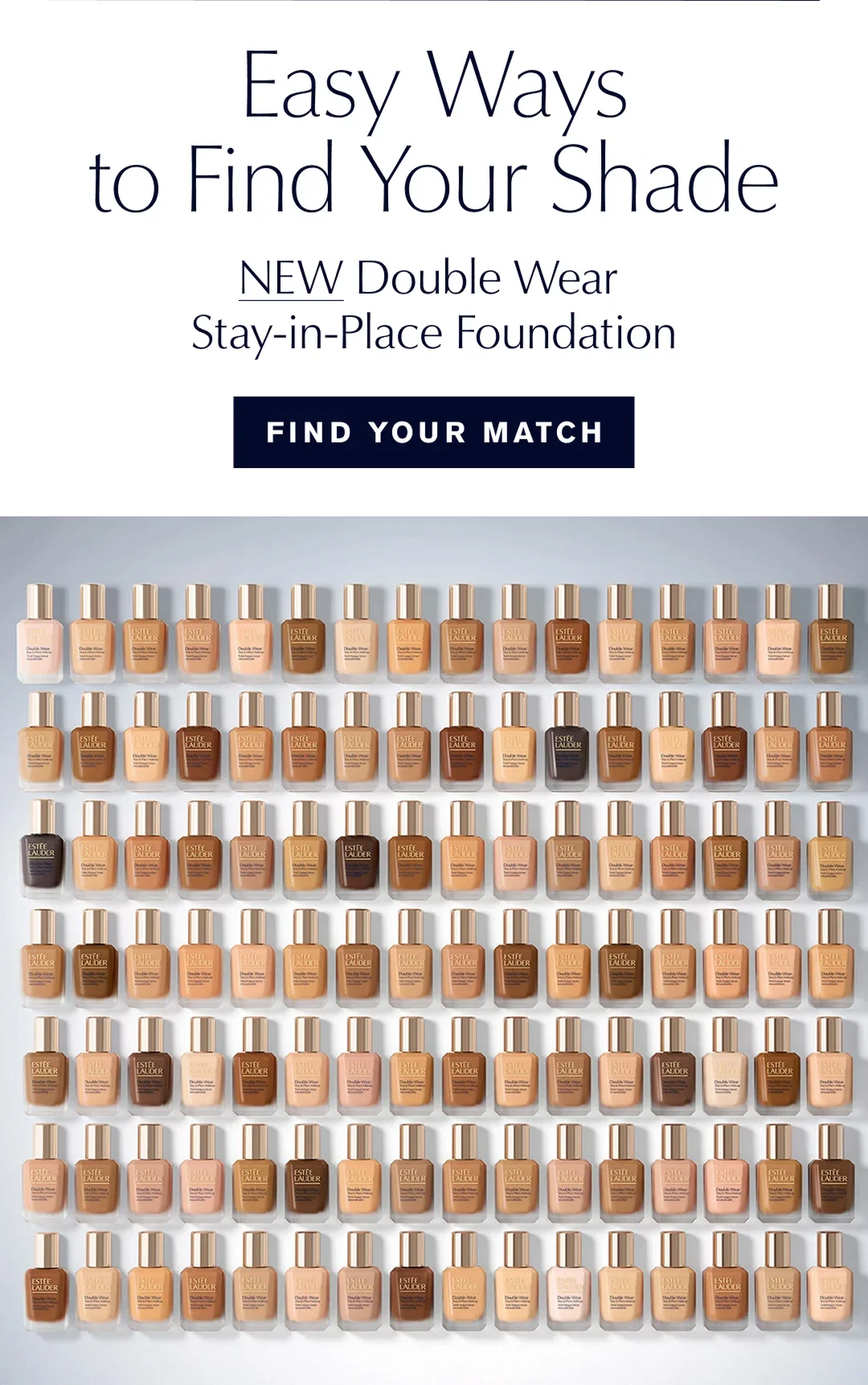 Easy Ways to Find Your Shade | NEW Double Wear Stay-in-Place Foundation | FIND YOUR MATCH