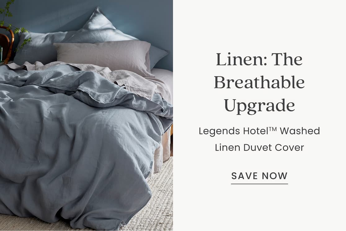 Legends Hotel Washed Linen Duvet Cover