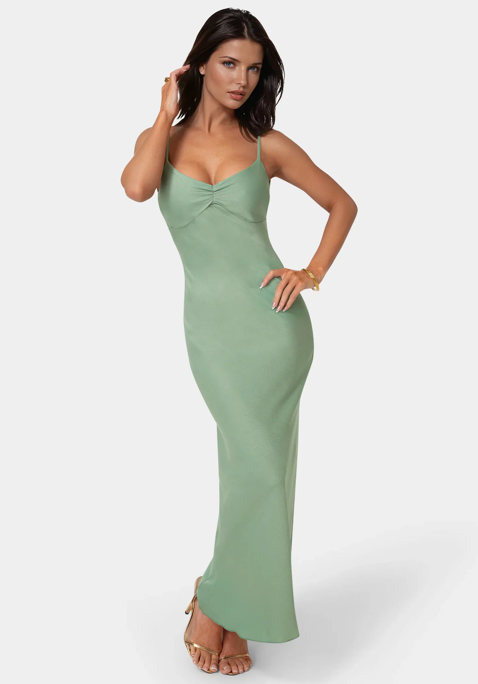 Image of Drape Back Maxi Dress