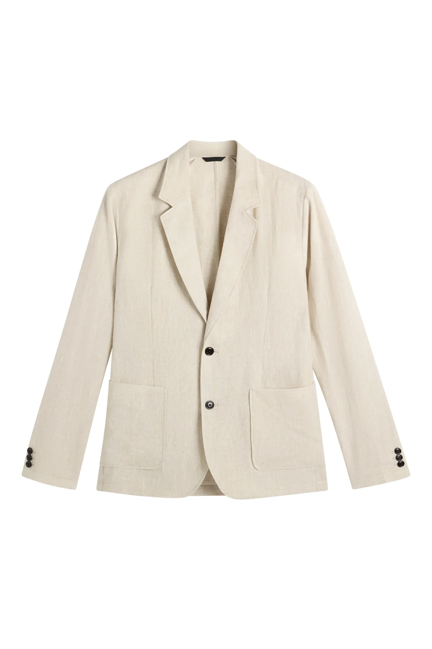 Image of Alban Drape Linen Blazer / Moonbeam