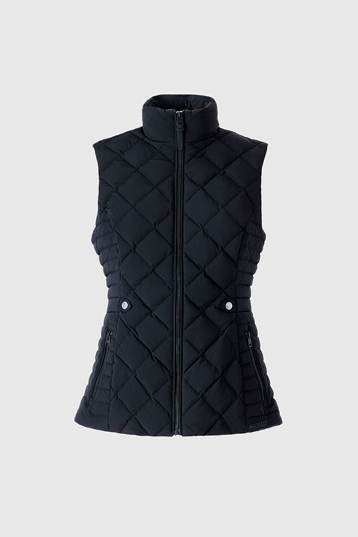 STEFANIA Diamond Quilted Down Vest