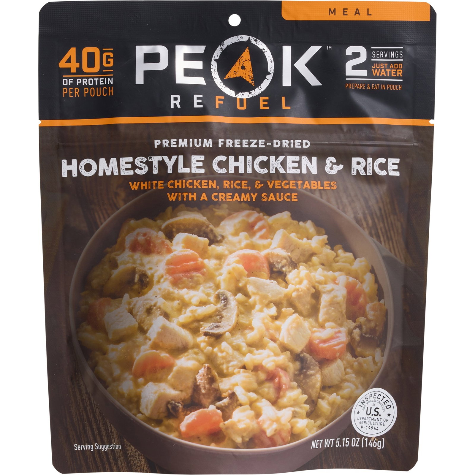 Peak Refuel Homestyle Chicken and Rice Meal