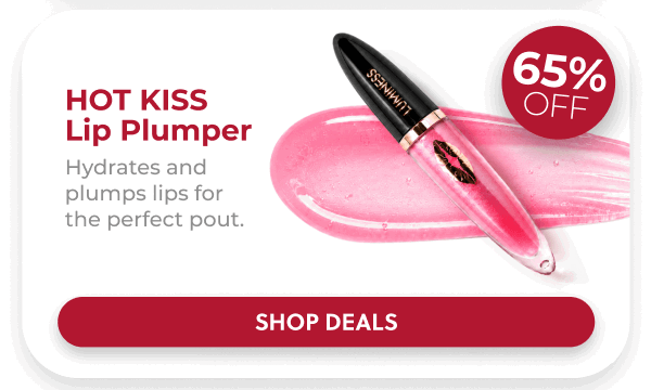 HOT KISS LIP PLUMPER: Plump and hydrate your lips with a glossy finish that lasts through every celebration.