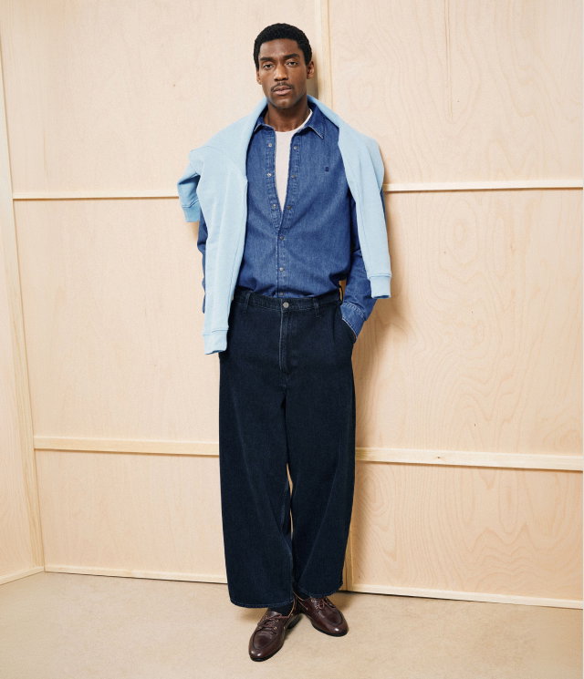 KLASSISCHES JEANS-HEMD
