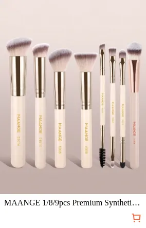 MAANGE 1/8/9pcs Premium Synthetic...
