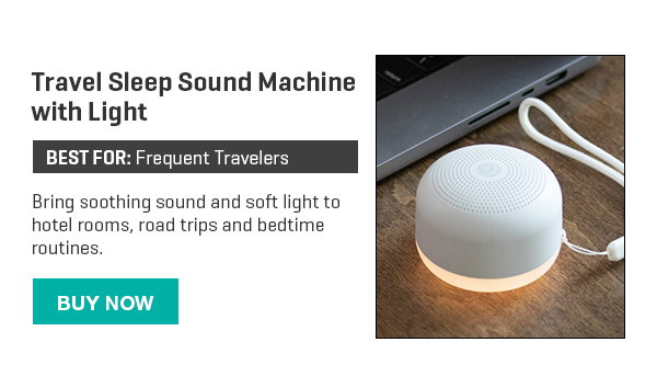 Travel Sleep Sound Machine with Light